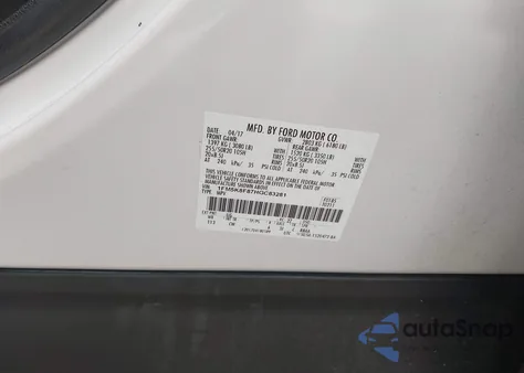 2017 Ford Explorer Limited from USA, damaged, VIN 1FM5K8F87HGC83281